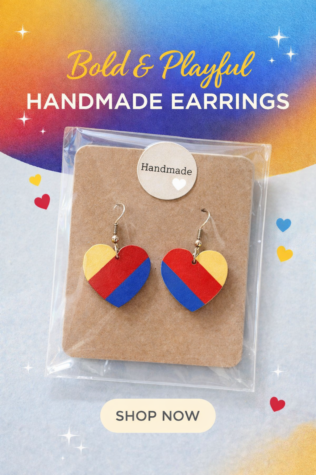 Love in Color Heart Earrings