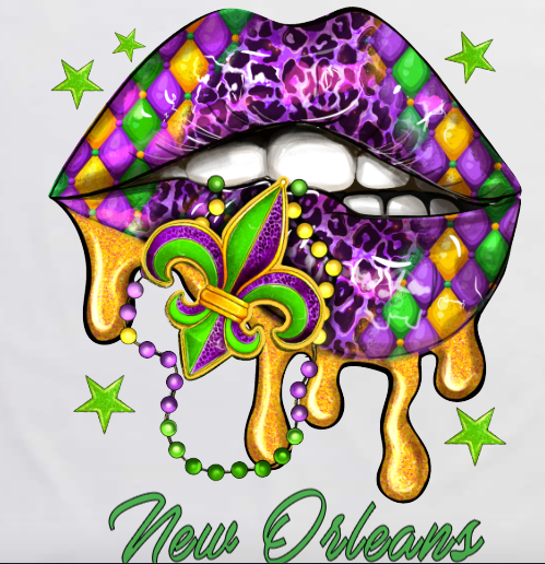 Mardi Gras Lips